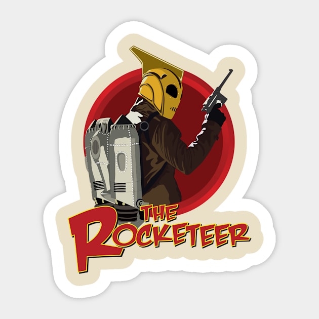 The Rocketeer Sticker by djchavez@gmail.com